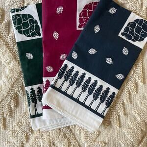 Sierra Club Bandana Bundle of Three Rare Pinecones Trees Outdoor Hiking
